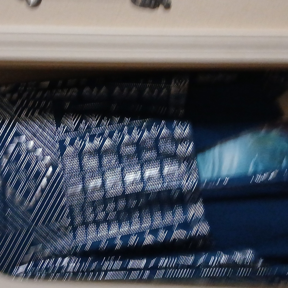 Blue Patterned Women's Jacket - Picture 2 of 2
